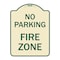 Signmission No Parking Fire Zone Heavy-Gauge Aluminum Architectural Sign, 24" x 18", TG-1824-23616 A-DES-TG-1824-23616 - alternate 1